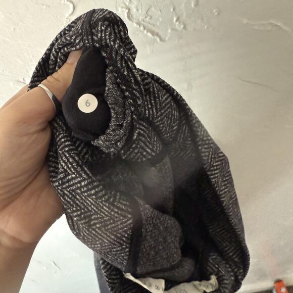 Lululemon‎ Pants Womens 6 Gray Black Herringbone Wunder Under High Rise Leggings - Picture 10 of 10